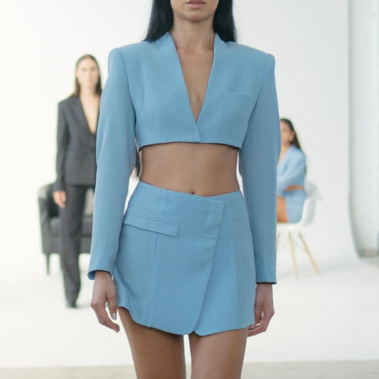 I'm the Boss - Crop Blazer & Skirt Set